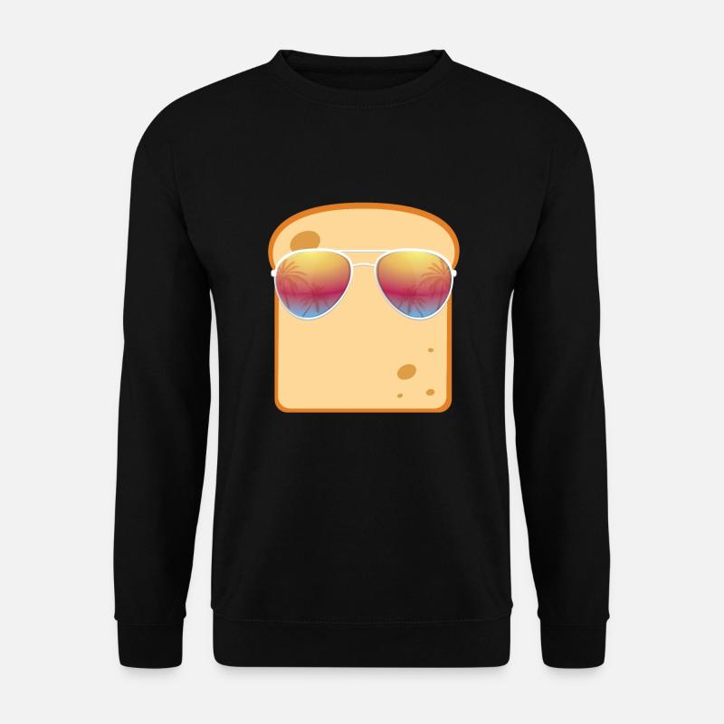Bread with sunglasses gift - Unisex Sweatshirt - black