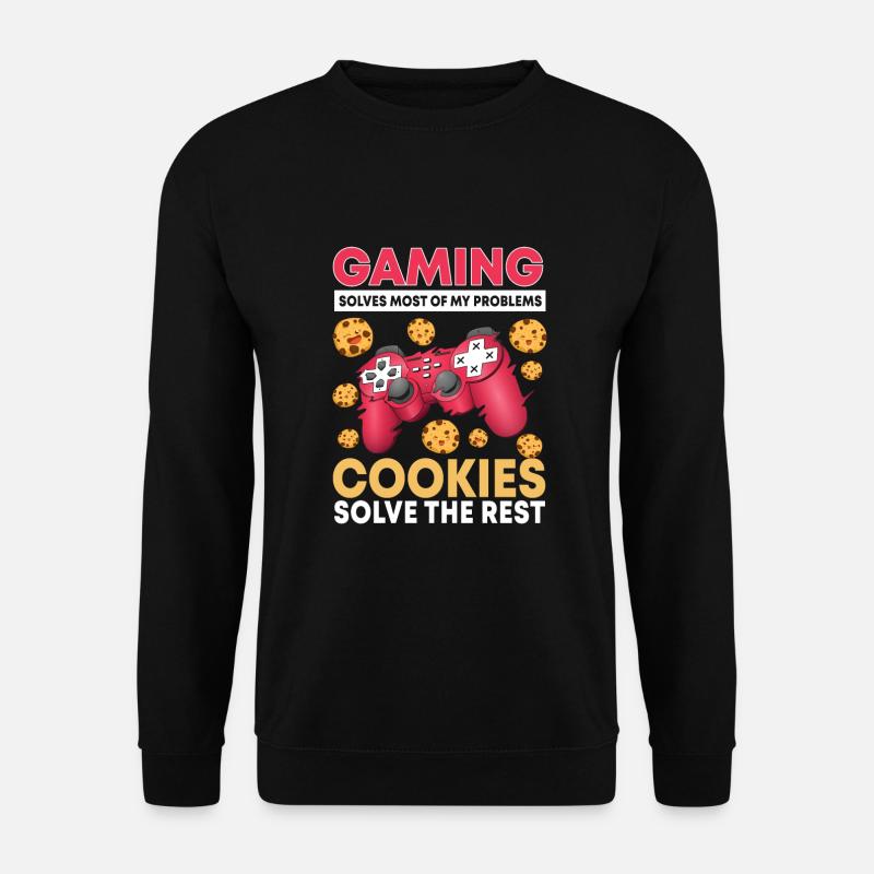 Gaming And Cookies - Unisex Sweatshirt - black