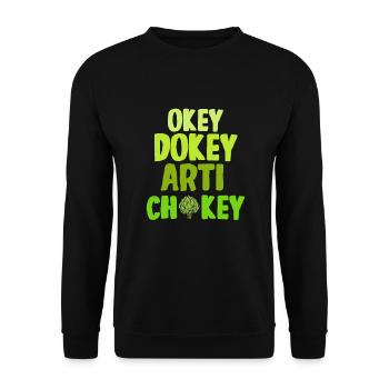 Artichoken Gift - Unisex Sweatshirt - black - Front - Alina (178cm) & Michal (187cm)