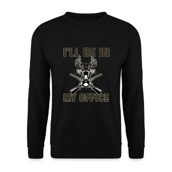 Chasse - Sweat-shirt Unisexe - noir - Devant - Alina (178cm) & Michal (187cm)