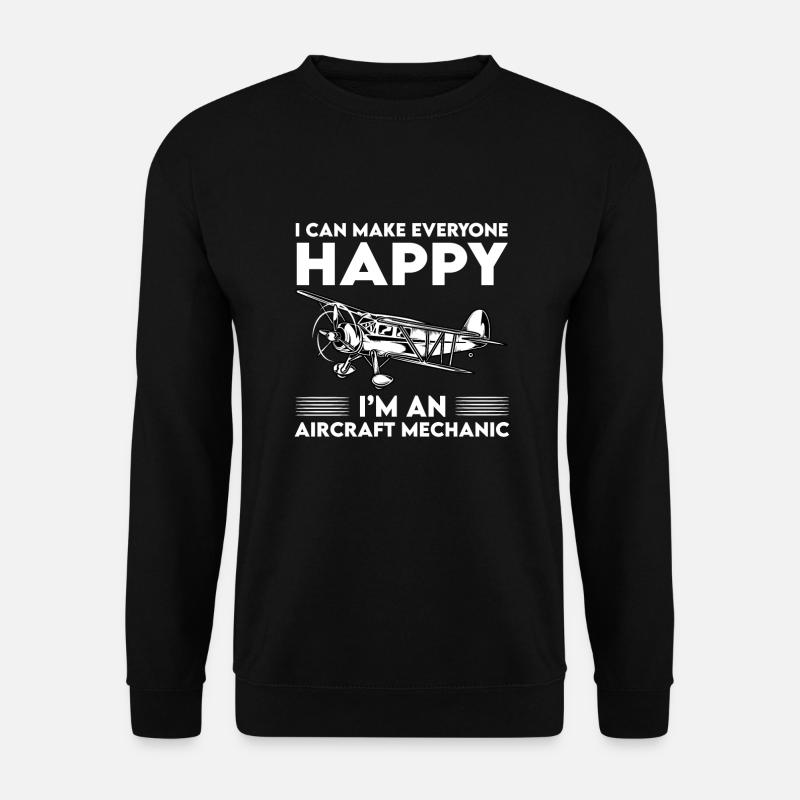 Flugzeuggerätemechaniker Spruch - Unisex Pullover - Schwarz