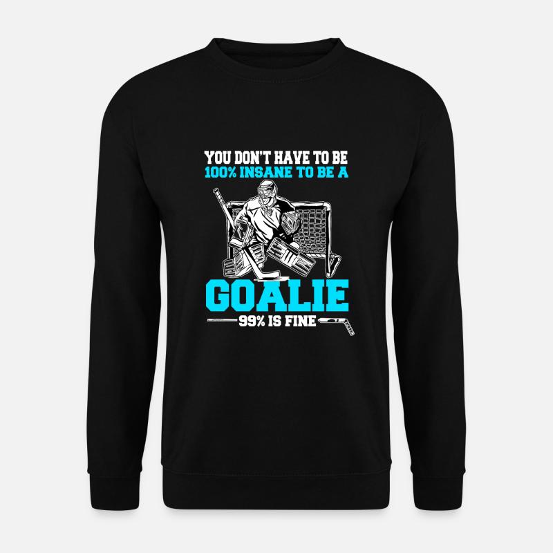Eishockey Goalie - Unisex Pullover - Schwarz