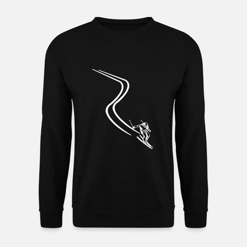 Skifahren - Unisex Pullover - Schwarz
