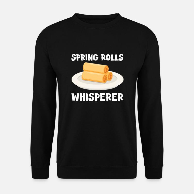 Rouleaux de printemps Whisperer - Sweat-shirt Unisexe - noir