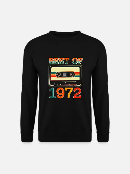 Best Of 1972 Geburtstag Geschenk - Unisex Pullover - Schwarz