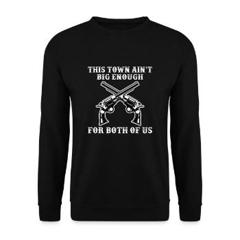 Cowboy Sheriff Far West - Sweat-shirt Unisexe - noir - Devant - Alina (178cm) & Michal (187cm)