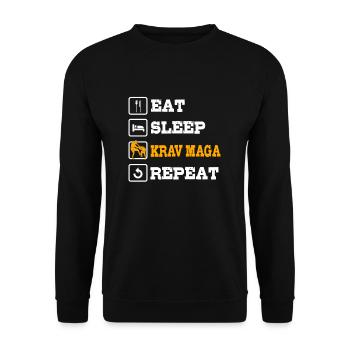 Krav Maga - Sweat-shirt Unisexe - noir - Devant - Alina (178cm) & Michal (187cm)