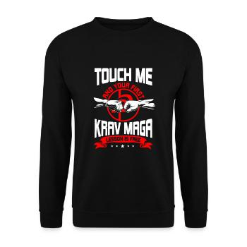 Chemise Krav Maga - Sweat-shirt Unisexe - noir - Devant - Alina (178cm) & Michal (187cm)