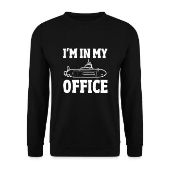 U-Boot Geschenk - Unisex Pullover - Schwarz - Vorne - Alina (178cm) & Michal (187cm)