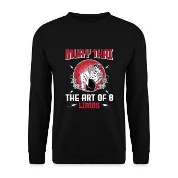 Muay Thaï - Sweat-shirt Unisexe - noir - Devant - Alina (178cm) & Michal (187cm)