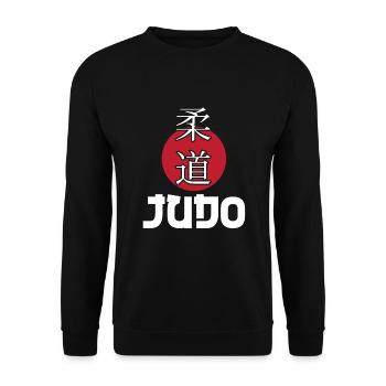 Judo - Unisex Sweatshirt - black - Front - Alina (178cm) & Michal (187cm)