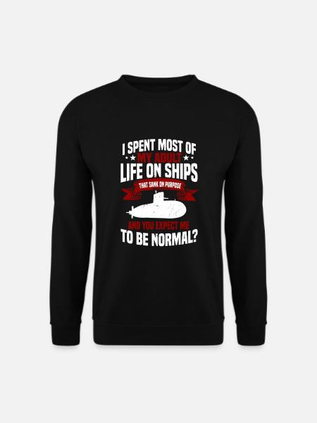 Funny submarine gift - Unisex Sweatshirt - black