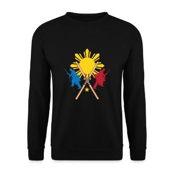 Eskrima Kali Arnis - Sweat-shirt Unisexe - noir - Devant - Alina (178cm) & Michal (187cm)