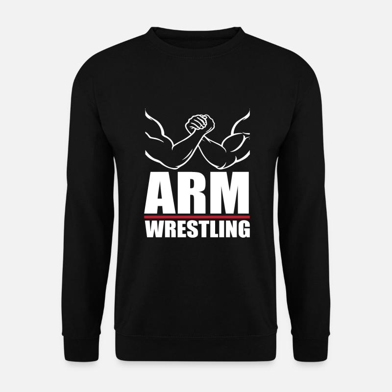 Armdrücken - Unisex Pullover - Schwarz