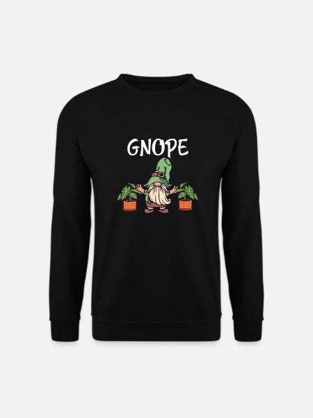 Gartenzwerg Gnope - Unisex Pullover - Schwarz