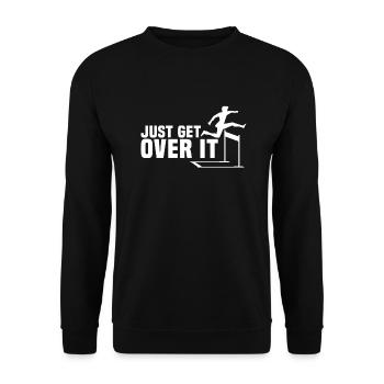 Évolution de la course de haies - Sweat-shirt Unisexe - noir - Devant - Alina (178cm) & Michal (187cm)