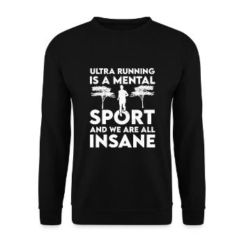 Ultra Running - Sweat-shirt Unisexe - noir - Devant - Alina (178cm) & Michal (187cm)
