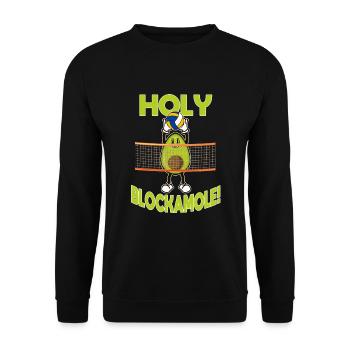 Volleyball Avocado - Unisex Sweatshirt - black - Front - Alina (178cm) & Michal (187cm)