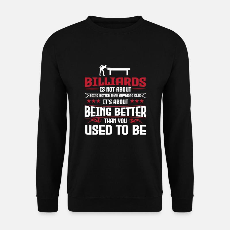 Billard - Unisex Pullover - Schwarz