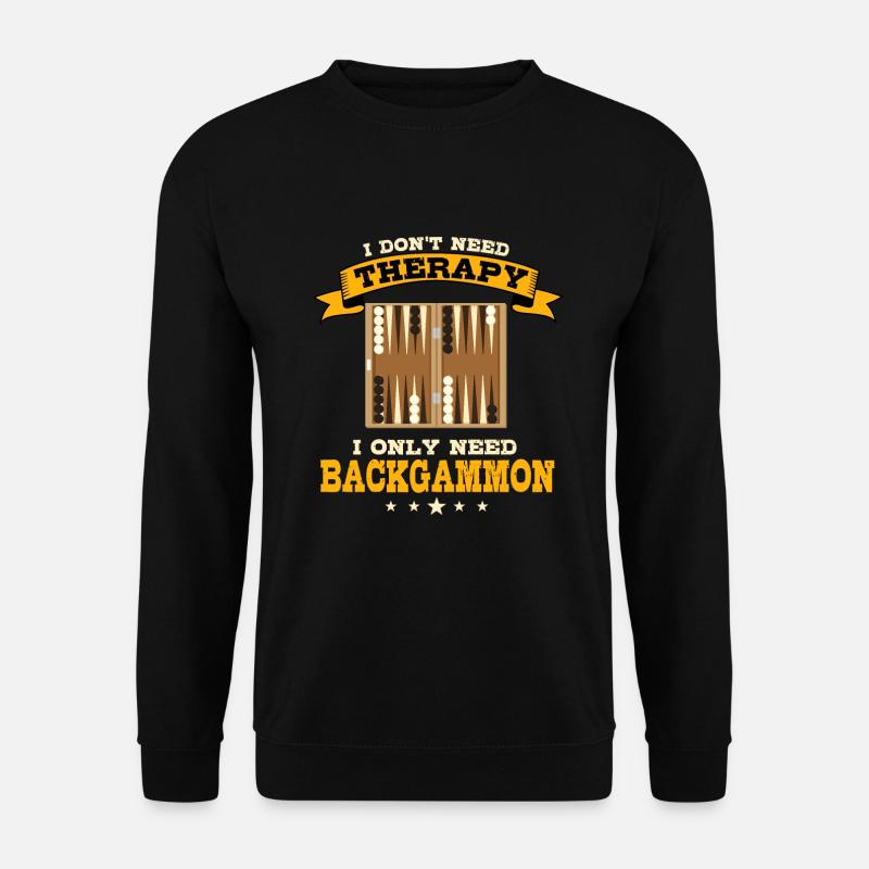 Backgammon Therapy - Unisex Sweatshirt - black