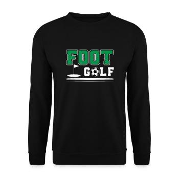 Footgolf Gift - Unisex Sweatshirt - black - Front - Alina (178cm) & Michal (187cm)