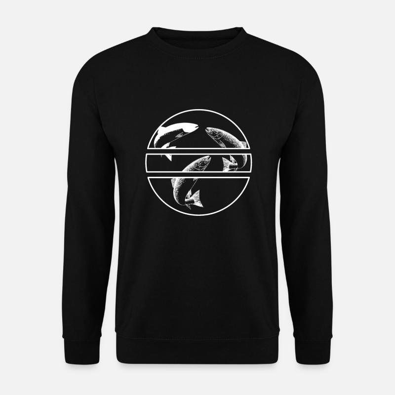 Salmon - Unisex Sweatshirt - black