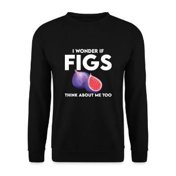 Feigen Shirt - Unisex Pullover - Schwarz - Vorne - Alina (178cm) & Michal (187cm)