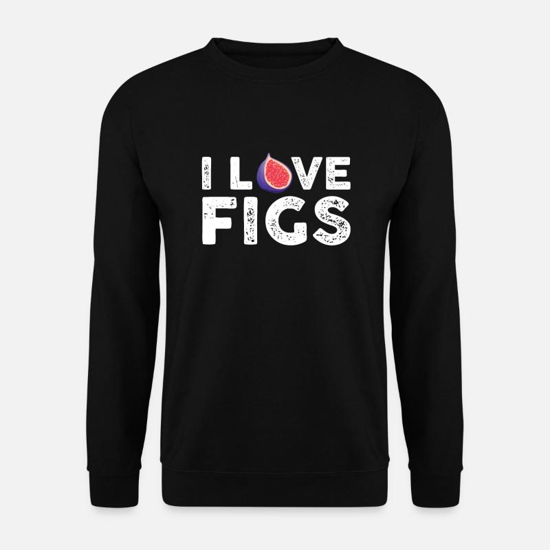 I love figs - Unisex Sweatshirt - black