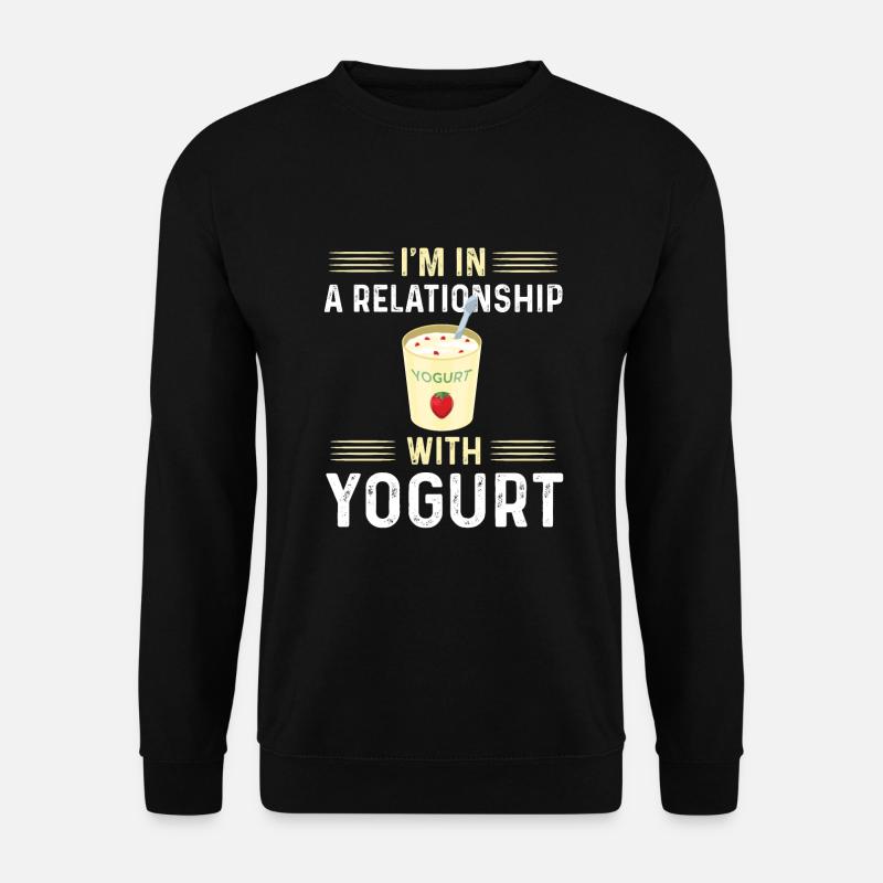 Joghurt Shirt - Unisex Pullover - Schwarz