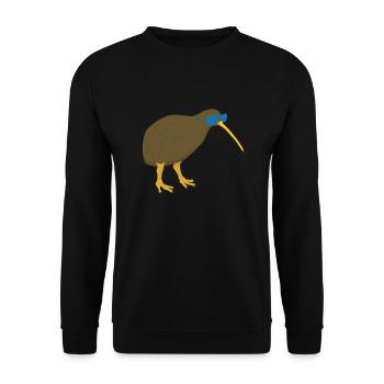 Kiwi Bird avec lunettes de soleil - Sweat-shirt Unisexe - noir - Devant - Alina (178cm) & Michal (187cm)