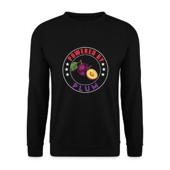 Plum - Unisex Sweatshirt - black - Front - Alina (178cm) & Michal (187cm)