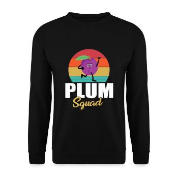 Plum Squad - Unisex Sweatshirt - black - Front - Alina (178cm) & Michal (187cm)