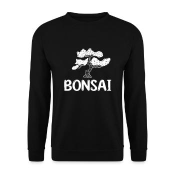 Bonsai - Unisex Sweatshirt - black - Front - Alina (178cm) & Michal (187cm)