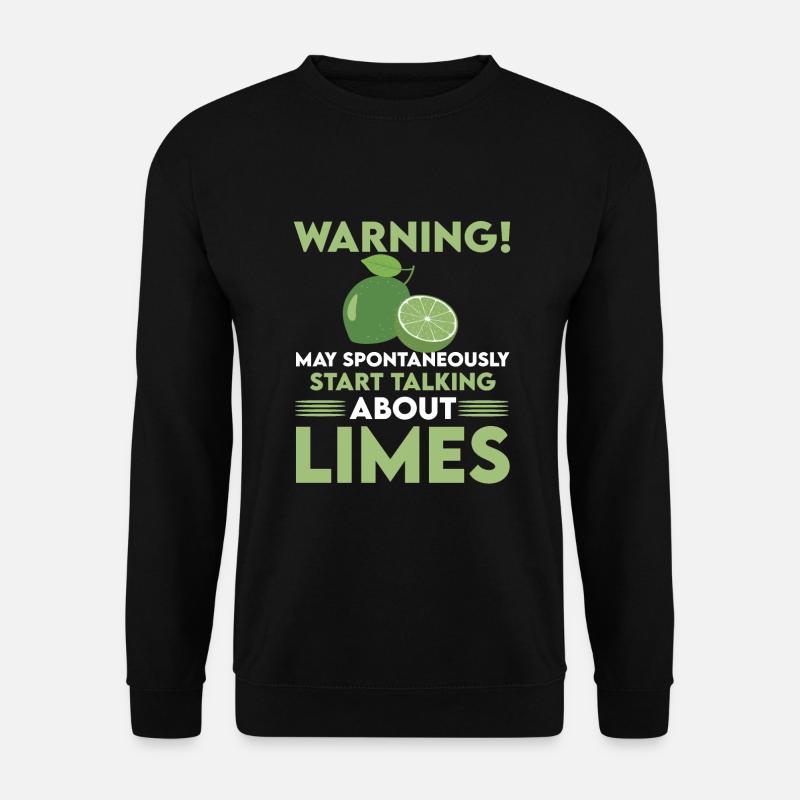 Limette Liebhaber - Unisex Pullover - Schwarz