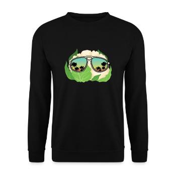 Lunettes de soleil au chou-fleur - Sweat-shirt Unisexe - noir - Devant - Alina (178cm) & Michal (187cm)