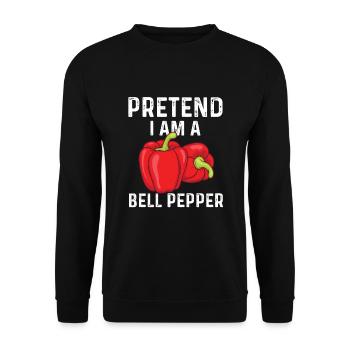 Paprika lovers - Unisex Sweatshirt - black - Front - Alina (178cm) & Michal (187cm)
