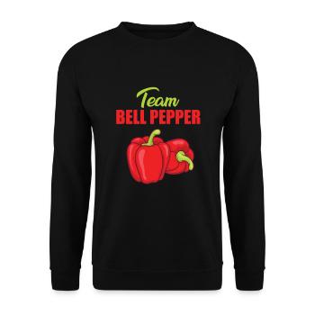 Team Paprika - Unisex Sweatshirt - black - Front - Alina (178cm) & Michal (187cm)