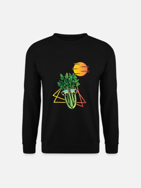 Céleri Rétro - Sweat-shirt Unisexe - noir