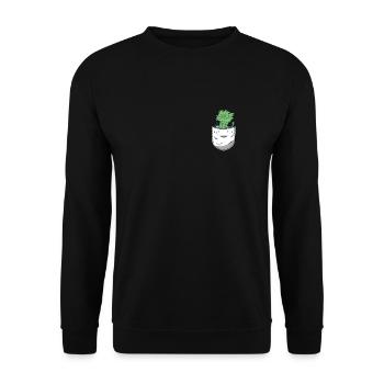 Celery Shirt Bag - Unisex Sweatshirt - black - Front - Alina (178cm) & Michal (187cm)
