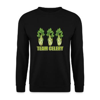 Team Celery - Unisex Sweatshirt - black - Front - Alina (178cm) & Michal (187cm)