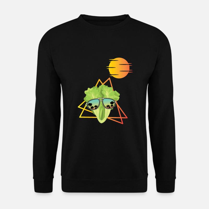 Lettuce Retro Shirt - Unisex Sweatshirt - black