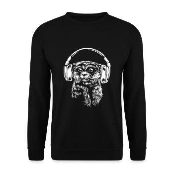 Suricate - Sweat-shirt Unisexe - noir - Devant - Alina (178cm) & Michal (187cm)