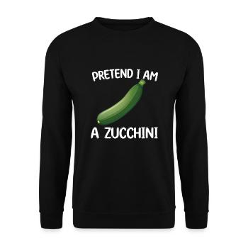 Zucchini Halloween - Unisex Pullover - Schwarz - Vorne - Alina (178cm) & Michal (187cm)