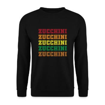 Courgette - Unisex Sweatshirt - black - Front - Alina (178cm) & Michal (187cm)