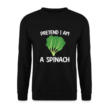 Spinach - Unisex Sweatshirt - black - Front - Alina (178cm) & Michal (187cm)