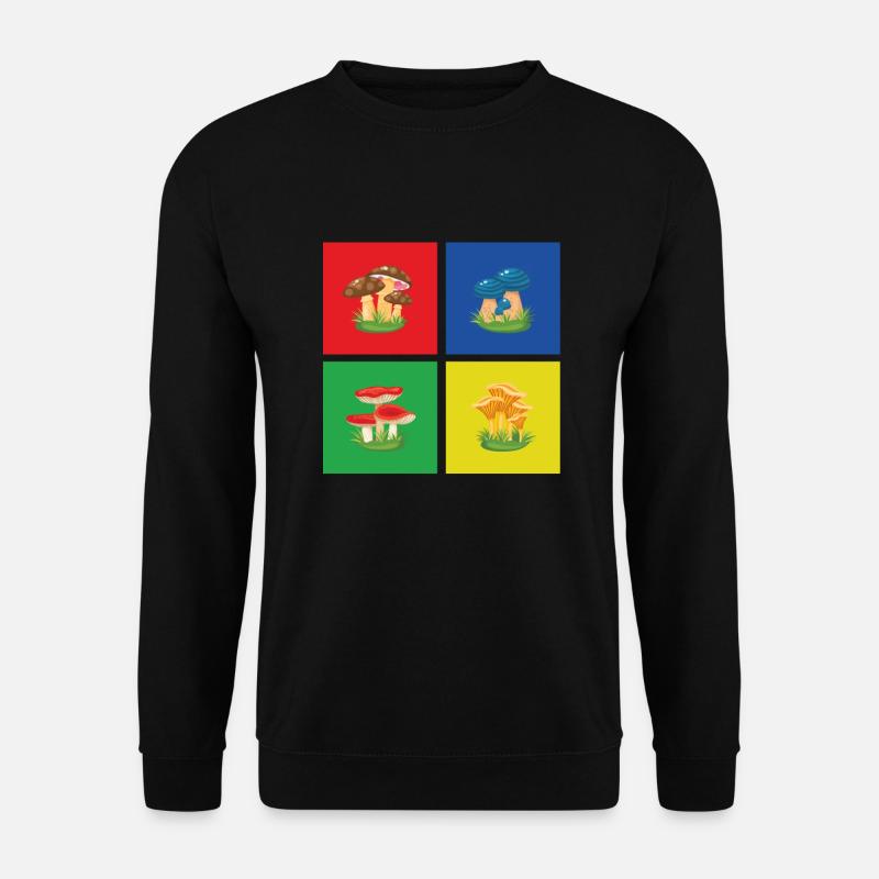 Pilze - Unisex Pullover - Schwarz