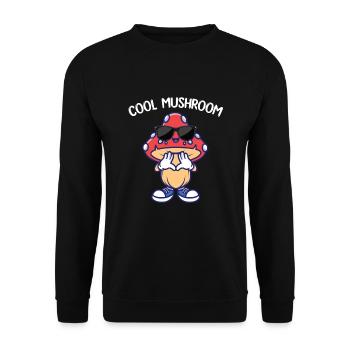 Champignon frais - Sweat-shirt Unisexe - noir - Devant - Alina (178cm) & Michal (187cm)