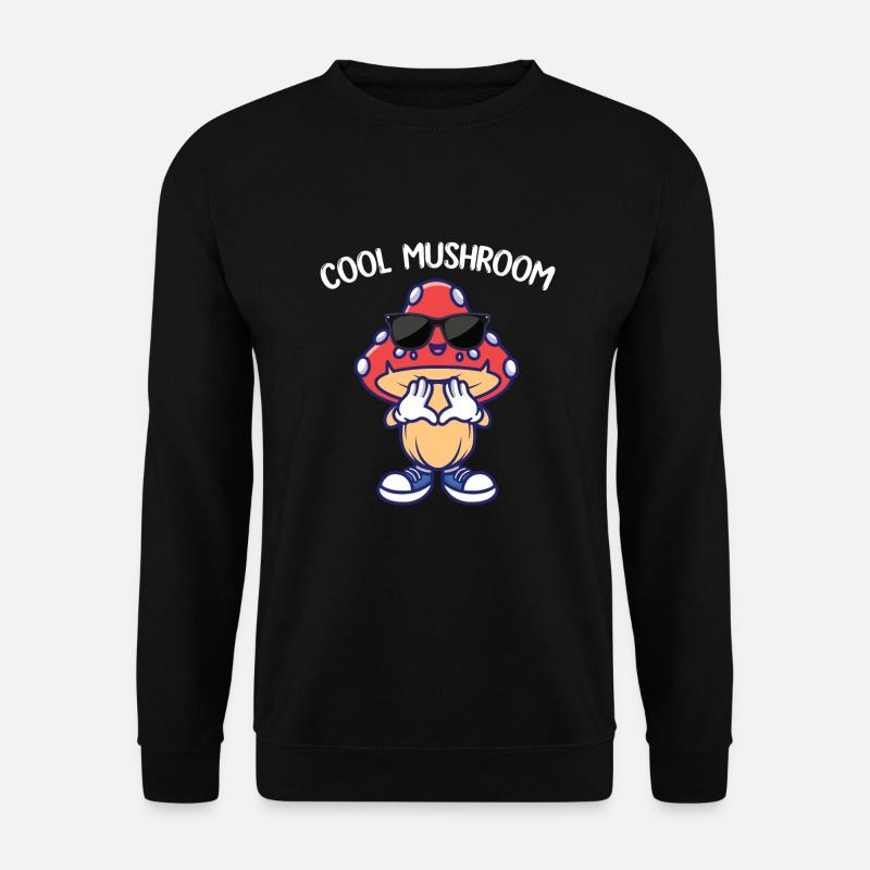 Cooler Pilz - Unisex Pullover - Schwarz