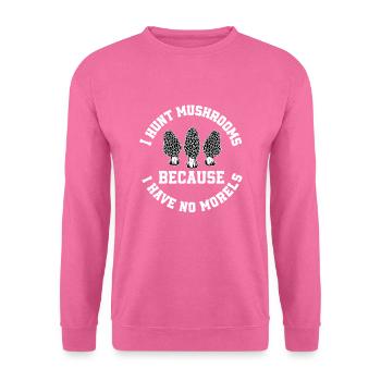 Pas de morilles - Sweat-shirt Unisexe - rose - Devant