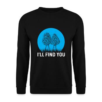 Morels Gift - Unisex Sweatshirt - black - Front - Alina (178cm) & Michal (187cm)